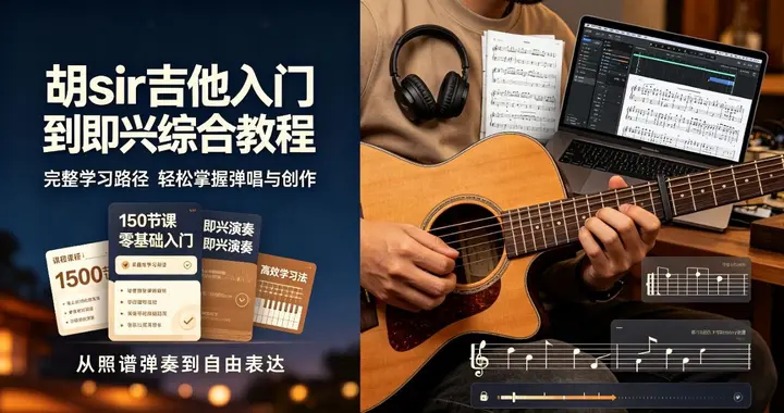胡sir吉他入门到即兴综合教程