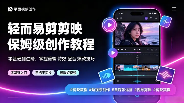 轻而易剪剪映保姆级创作教程