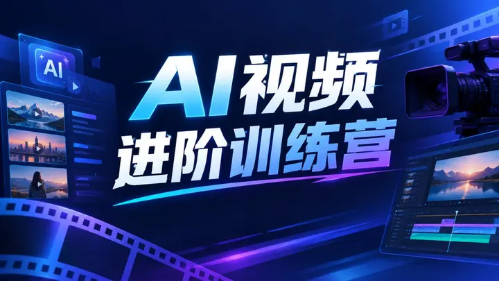 AI视频进阶训练营，系统提升AI视频创作与实战能力
