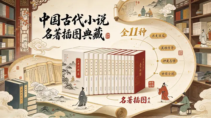 《中国古代小说名著插图典藏》[全11种]-千尺浪