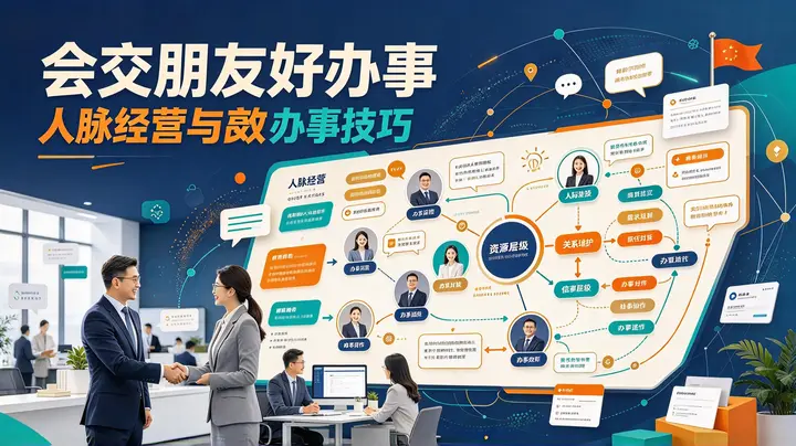 《会交朋友好办事》：掌握人脉经营与高效办事技巧-千尺浪