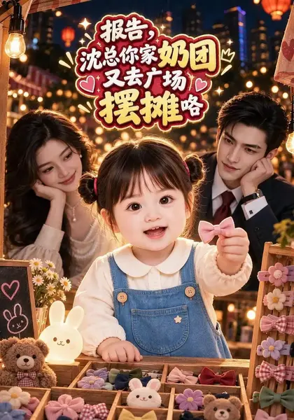 报告，沈总你家奶团又去广场摆摊咯&报告沈总你家奶团又去广场摆摊咯（326集）AI短剧-千尺浪