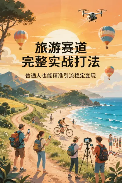 旅游赛道完整实战打法，普通人也能精准引流稳定变现-千尺浪
