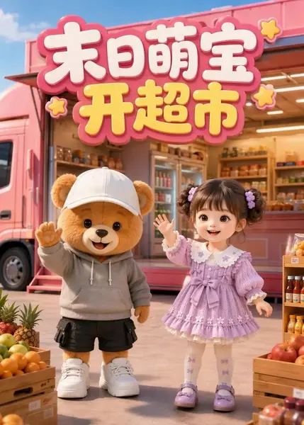 末日萌宝开超市（111集）AI短剧-千尺浪