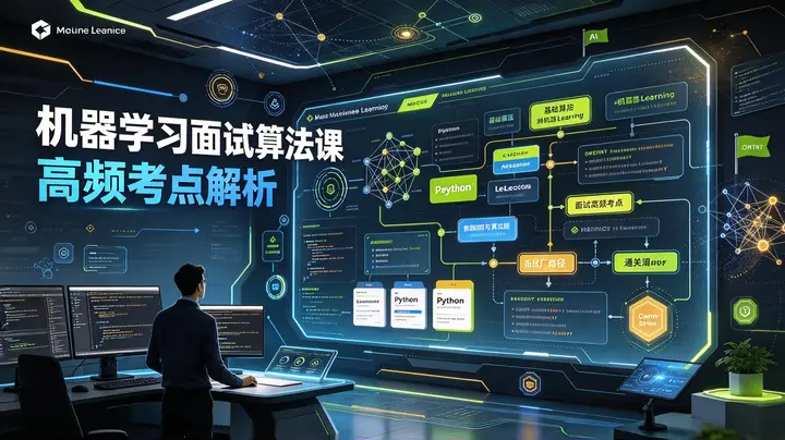 机器学习面试算法课｜高频考点解析（Python实战+LeetCode题库+大厂通关）-千尺浪