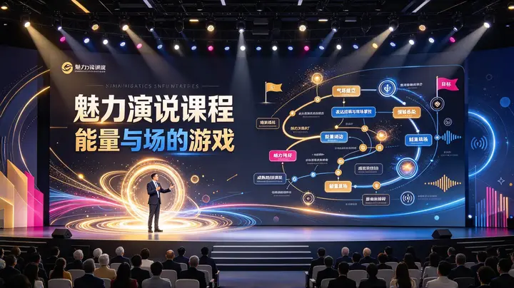 魅力演说课程，演讲是关于“能量”和“场”的游戏