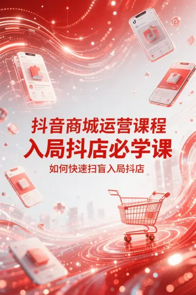 抖音商城运营课程，入局抖店必学课， 如何快速扫盲入局抖店-千尺浪